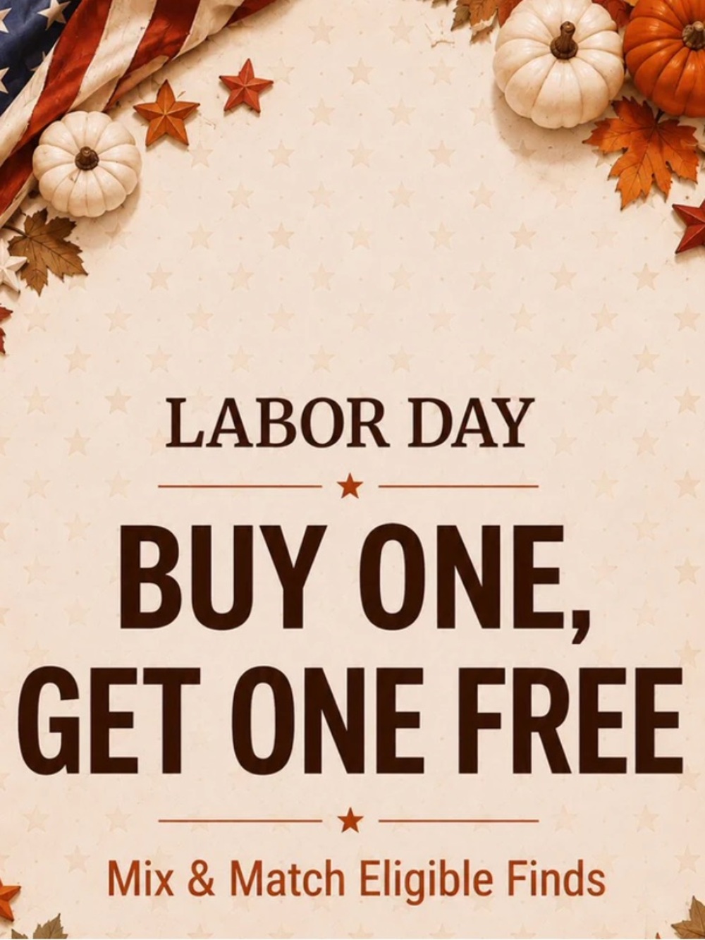 Labor Day SALE ‼️ Buy any item over$20 and get one item under $20 for FREE‼️🛍️⚠️